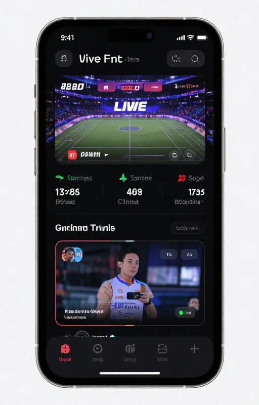 赛事App界面预览